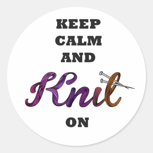 保落ち着いて編む ラウンドシール (正面)