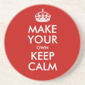 保落ち着いて自分でパーソナライズされた コースター (正面)