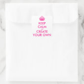 保落ち着いて自分で作る – ピンク スクエアシール (バッグ)