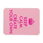 保落ち着いて自分で作る – ピンク マグネット (横)