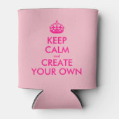 保落ち着いて自分で作る – ピンク 缶クーラー (正面)