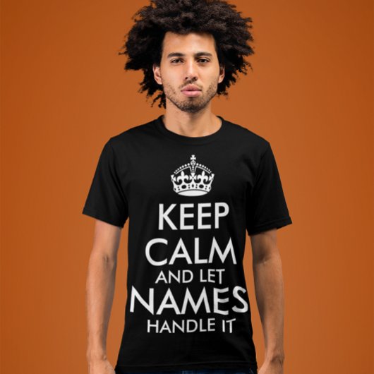 保落ち着いて自分の名前を付けカッコいいる Tシャツ