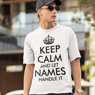 保落ち着いて自分の名前を付けカッコいいる Tシャツ