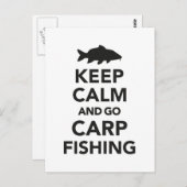 「保落ち着いて行く鯉魚釣り」 ポストカード (正面/裏面)