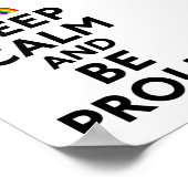 保落ち着いて誇りを持った ポスター (角)