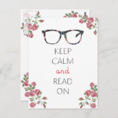 保落ち着いて読いる ポストカード (正面/裏面)