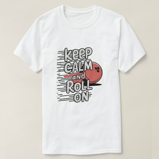 保落ち着いて転がいる Tシャツ (デザイン正面)
