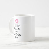 保落ち着いて輝く コーヒーマグカップ (正面左)