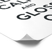 保落ち着いて輝く ポスター (角)