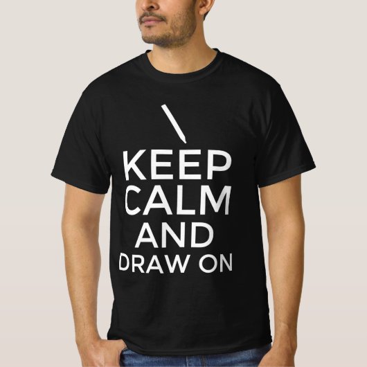 保落ち着いて進む Tシャツ (正面)