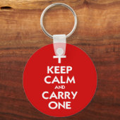 保落ち着いて運いる キーホルダー (正面)