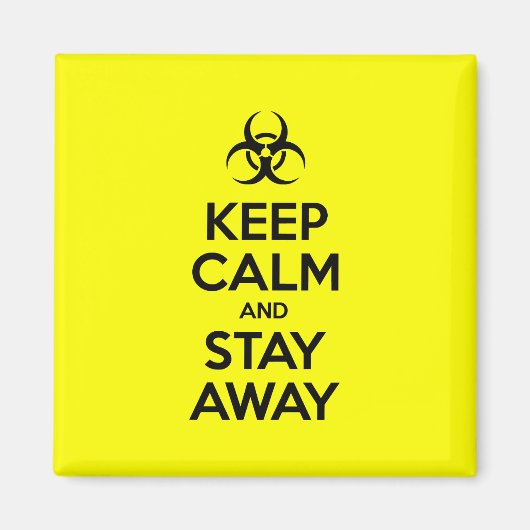 保落ち着いて遠くに マグネット (正面)