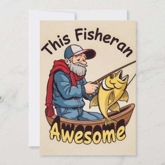 保落ち着いて釣る 招待状 (正面)