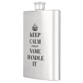 保落ち着いて鉄カスタム鋼をおもしろい扱う フラスク (左)