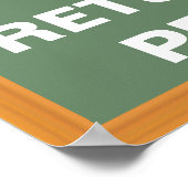 保落ち着いて鉛筆を返す ポスター (角)