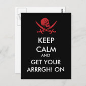 保落ち着いて銃を取れ!海賊版はがき ポストカード (正面/裏面)