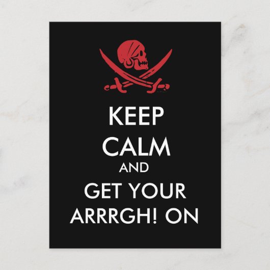 保落ち着いて銃を取れ!海賊版はがき ポストカード (正面)