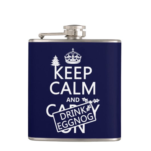 保落ち着いて飲みカスタマイズる フラスク (正面)