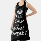 保落ち着いて黒いbbqおもしろいを扱う エプロン (インサイチュ)