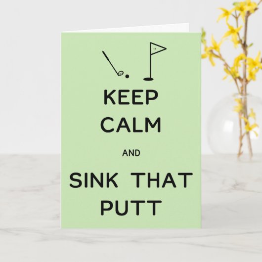 保落ち着いて カード (黄色い花)