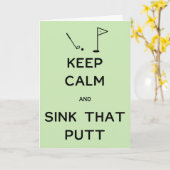 保落ち着いて カード (黄色い花)