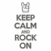 保落ち着いて シール (正面)