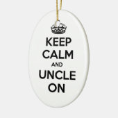 保落ち着いて セラミックオーナメント (左)