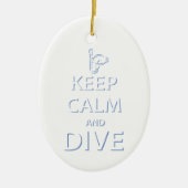 保落ち着いて セラミックオーナメント (正面)