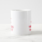 保落ち着いて、ナースが大きなサイズに対おもしろい応できるように ジャンボコーヒーマグカップ (正面)