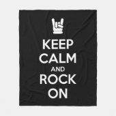 保落ち着いて フリースブランケット (正面)