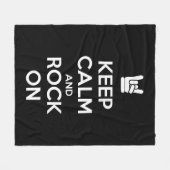 保落ち着いて フリースブランケット (正面(横))