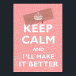 保落ち着いて ポスター<br><div class="desc">保クラシック素晴らし「Calm&運 Poster with stickingしっくいを貼ったポスター – 医師の待合室のために！</div>