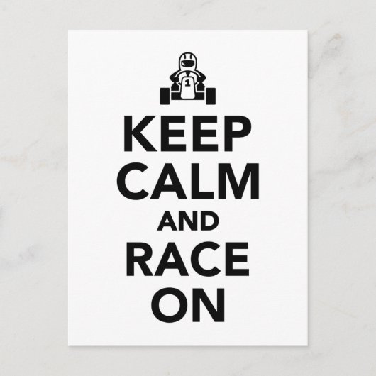 保落ち着いて ポストカード (正面)