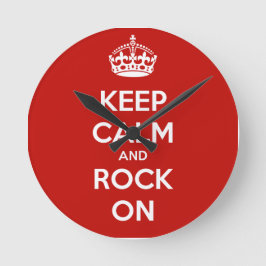 保落ち着いて ラウンド壁時計