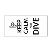 保落ち着いて ラバースタンプ (インプリント)