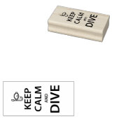 保落ち着いて ラバースタンプ (押印)