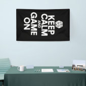 保落ち着いて 横断幕 (トレードショー)