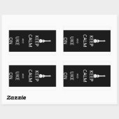 保落ち着いて 長方形シール (シート)