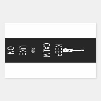 保落ち着いて 長方形シール