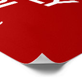 保落ち着いてPiのみ(Pi = 3.142) ポスター (角)