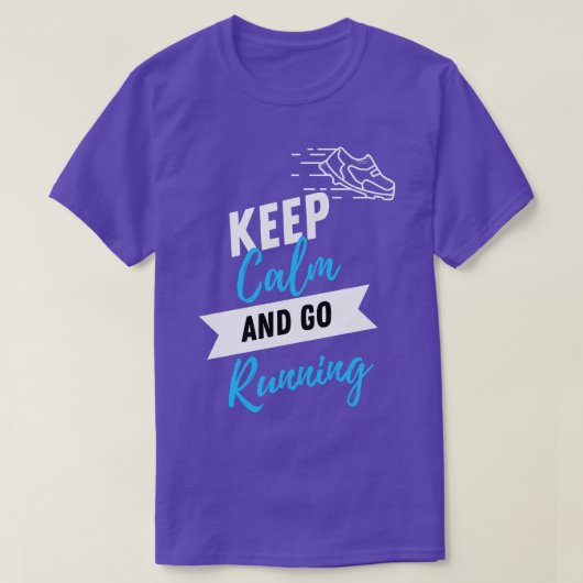 保落ち着きランニングて行ランニングく Tシャツ (デザイン正面)