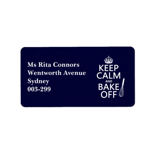 保落ち着き ラベル (正面)