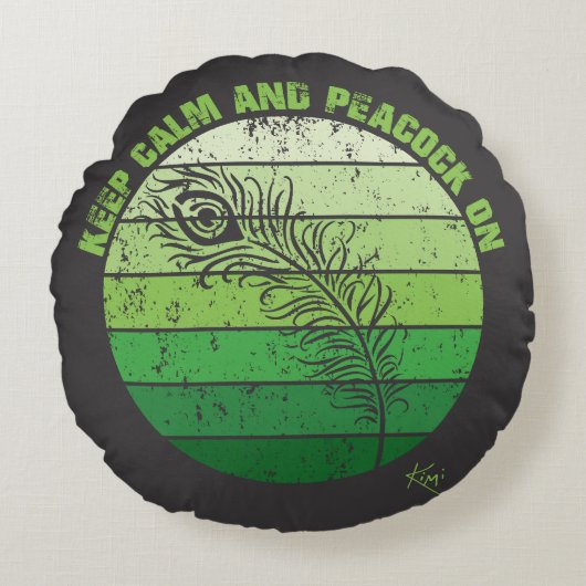 保落ち着く ラウンドクッション (正面)