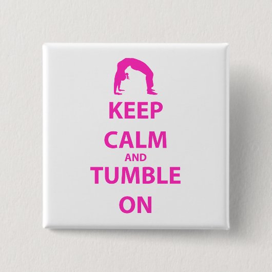 保落ち着く 缶バッジ (正面)