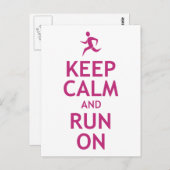 保落ち着け走る ポストカード (正面/裏面)