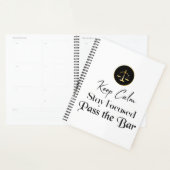 保落ち着け。集中して。バー試験に合格。 プランナー手帳 (ディスプレー)