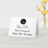 保落ち着け。集中して。試験に合格する カード (黄色い花)