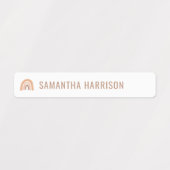 保虹の名パーソナライズされた称学校ラベル ラベル (デザイン1)