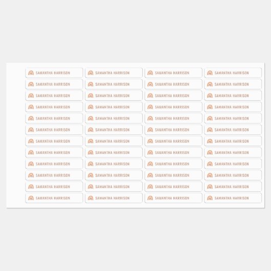 保虹の名パーソナライズされた称学校ラベル ラベル (シート)