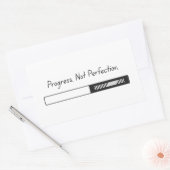 保行くな与えい,勇気付けられる,やる気 長方形シール (封筒)